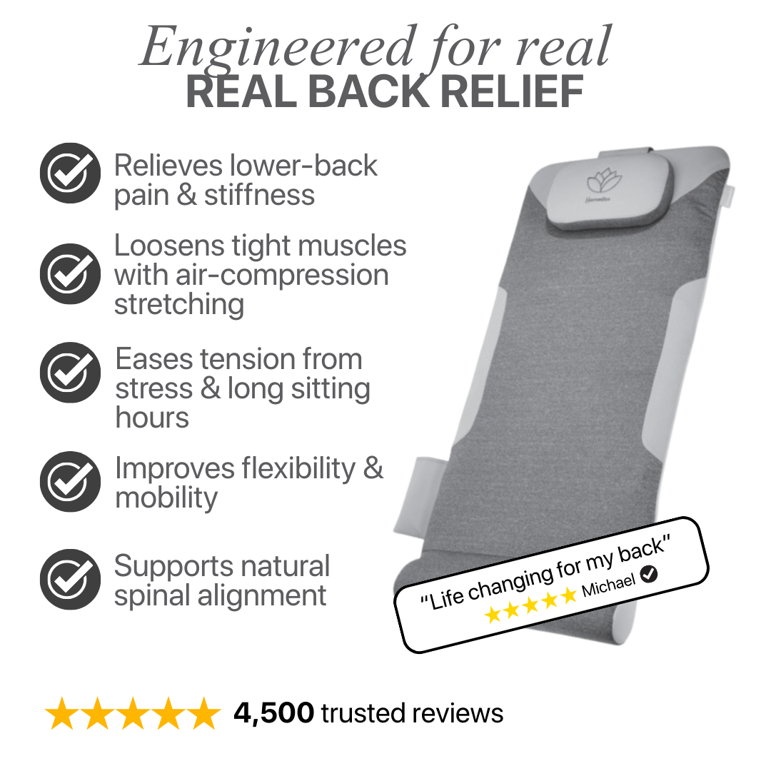 HoMedics Air Compression Back Stretching Mat